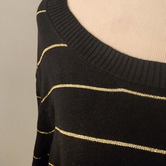 Basic Editions Tops Basic Editions Blackgold Layered Look Top X